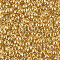 Miyuki rocailles Perlen 8/0 - 24kt gold plated 8-191